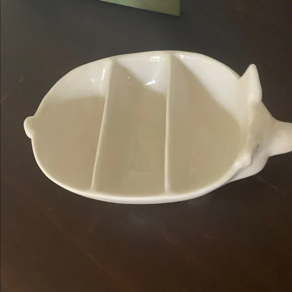 White Pig-Shaped Ceramic Dish by creative co op - Picture 2 of 4